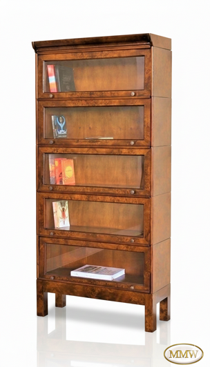 Mappa Burl Inlay Barrister Lawyer's Bookcase