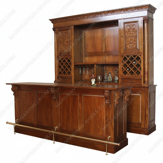 9ft Mahogany Studio Home Pub Bar