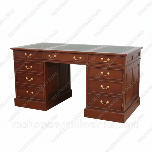 Leather Top Computer Desk