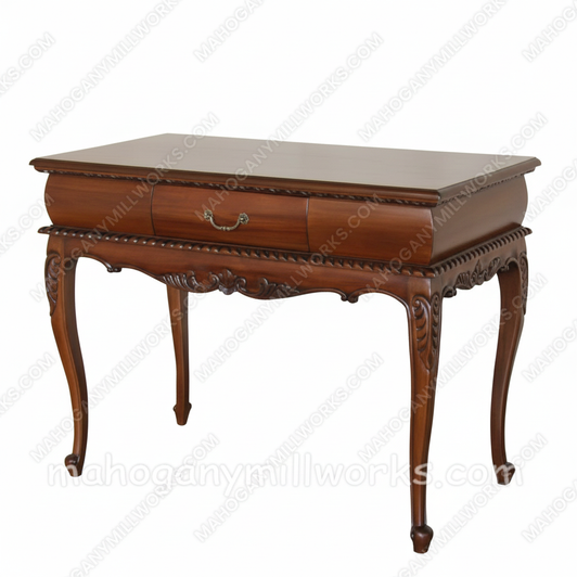 Mahogany Chippendale 1 Drawer Small Writing Table Desk