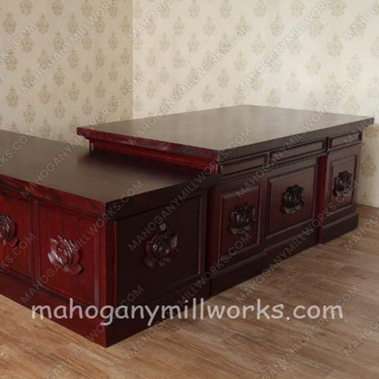 Large Lotus Executive Office Desk