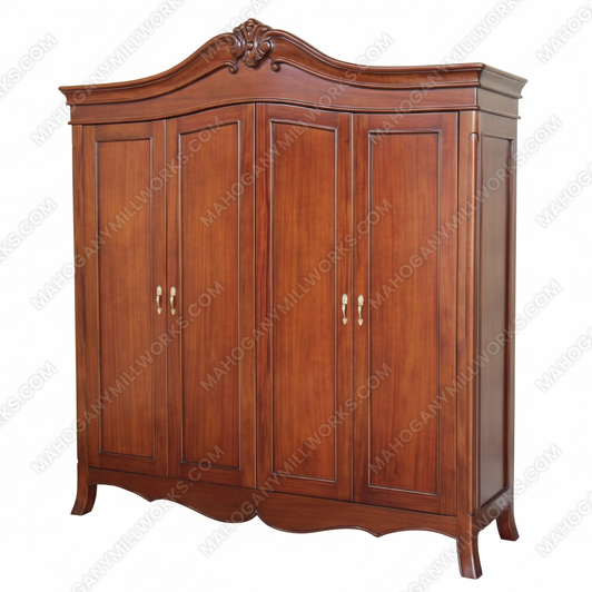 Large Mahogany Bedroom Wardrobe