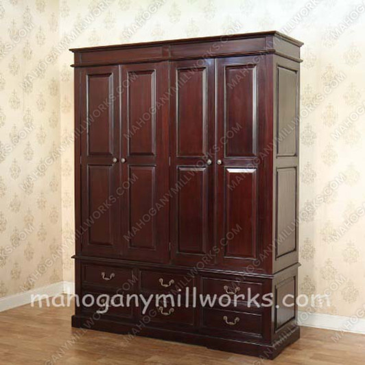 6 Drawer Sleigh Wardrobe
