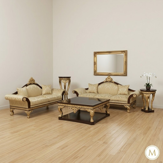 3pc French Empire Living Room Sofa Set