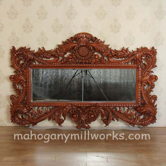 Baroque Ornate Heavily Carved Mirror