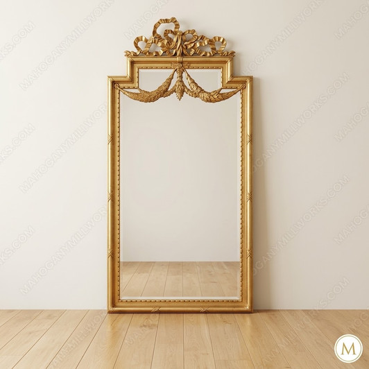 Large Gold Carved Mirror