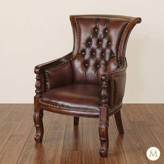 Genuine Leather Executive Office Guest Chair
