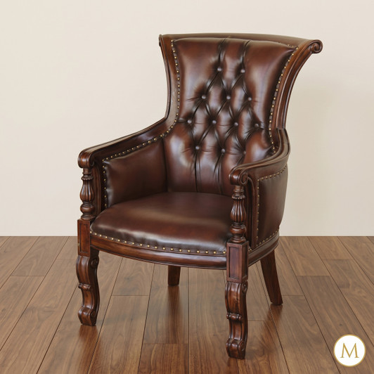 Genuine Leather Executive Office Guest Chair