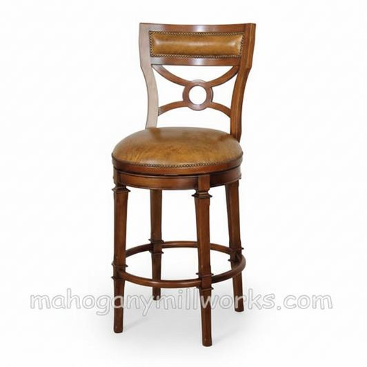 Mahogany Barbara Barstools Pair (2)