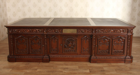 9ft Mahogany President's Resolute Desk Replica