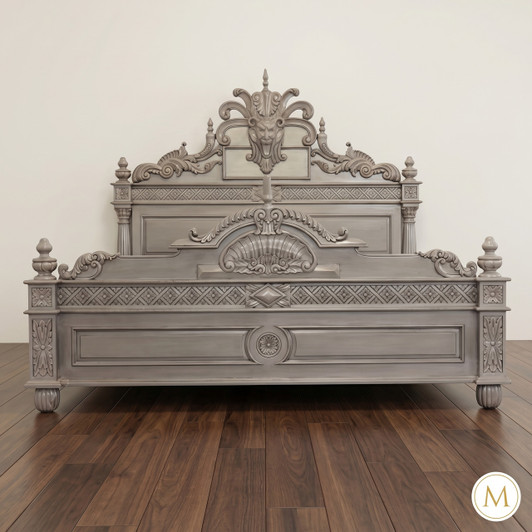 Light Grey Gothic Gargoyle Bed