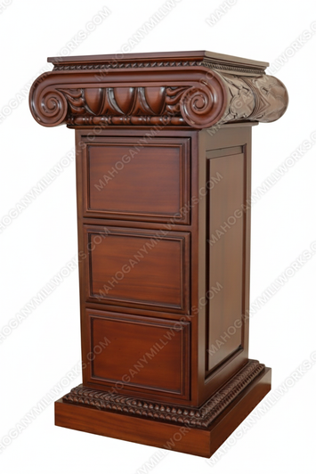 Custom Mahogany Presidential Resolute File Filing Cabinet