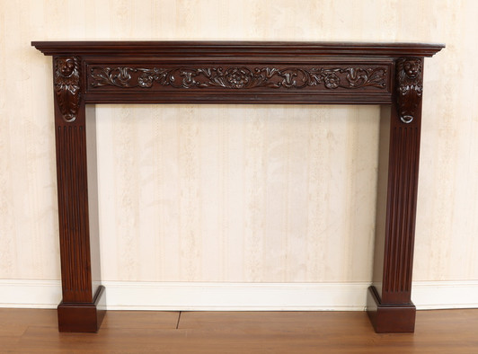 Custom Mahogany Fireplace Mantle