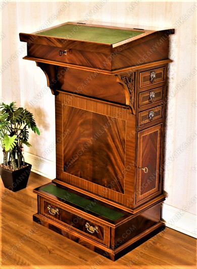 Mahogany Davenport Lectern Reproduction