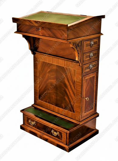 Mahogany Davenport Lectern Reproduction