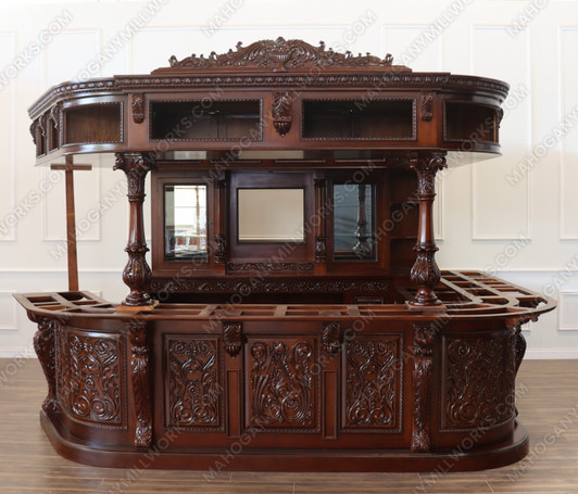 Custom-made Carved Canopy Saloon Bar (Poznan)