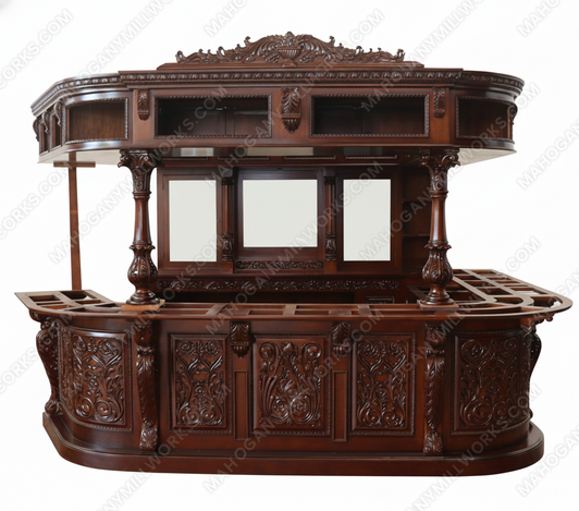 Custom-made Carved Canopy Saloon Bar (Poznan)