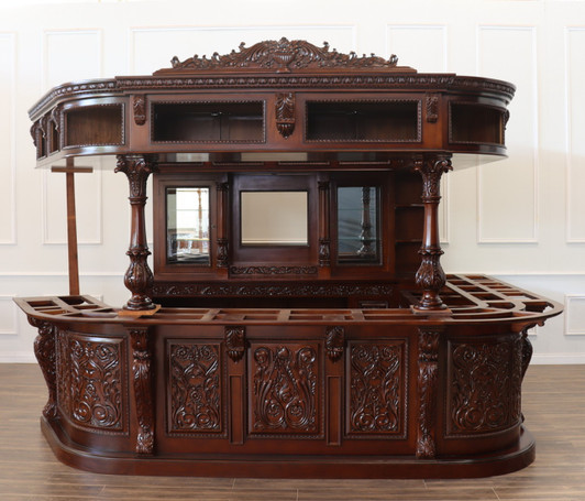 Custom-made Carved Canopy Saloon Bar (Poznan)