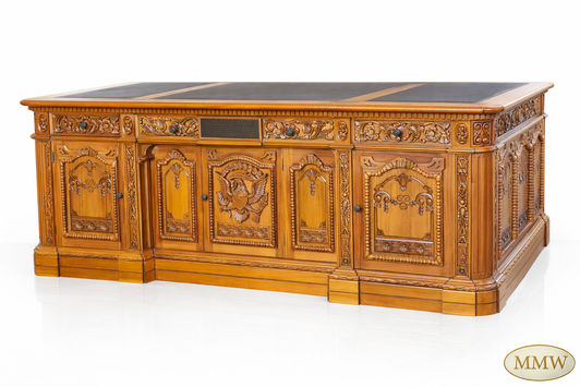 7ft Light Mahogany Oval Office Resolute Desk