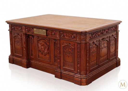 6ft Mahogany HMS Resolute Office Desk (more leg room)