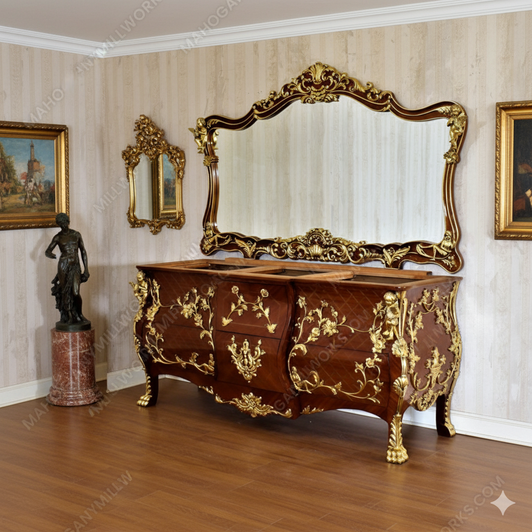 Rococo Bathroom Vanity w/ Ormolu