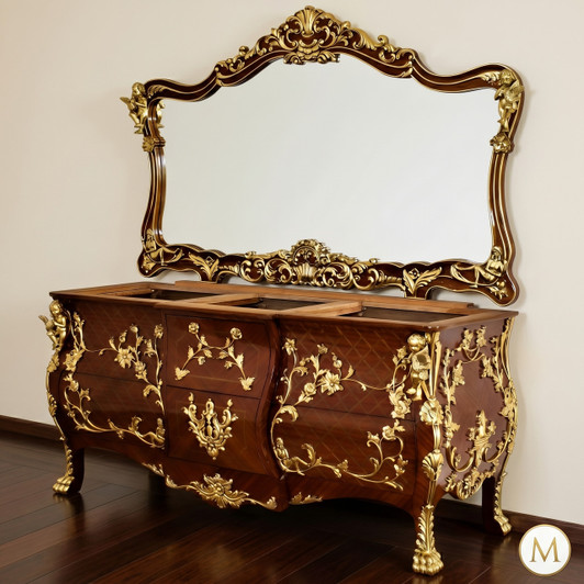Rococo Bathroom Vanity w/ Ormolu