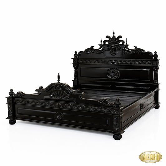 3pc Black Gothic Gargoyle Bedroom Set