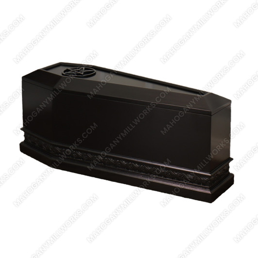Custom Black Gothic Coffin Shaped Blanket & Storage Trunk