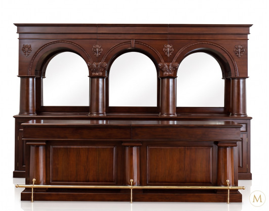 14ft Dark Mahogany Brunswick Saloon Bar