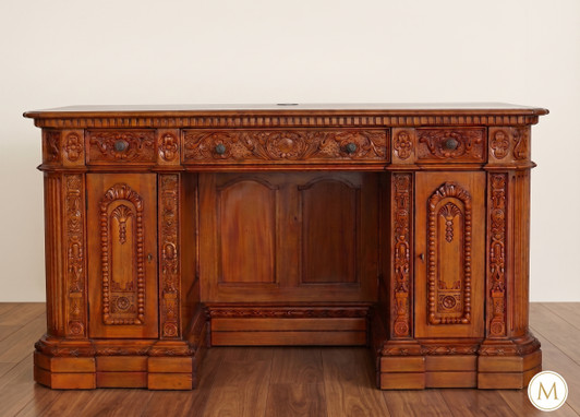 57" Natural Mahogany Presidential Resolute Office Credenza