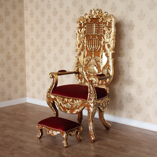 Heavy Carved Elijah Chair