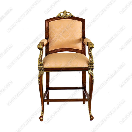 Custom Luxury French Empire Barstool