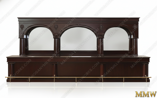 20ft Custom Mahogany Brunswick  Restaurant  Bar