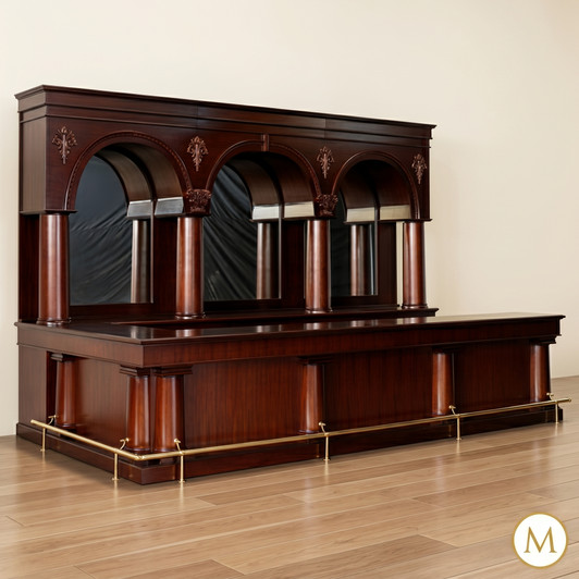 16ft Mahogany L-Shape Brunswick Saloon Pub Bar