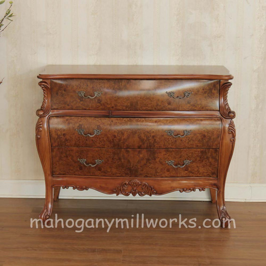French Inlay Bombe Chest