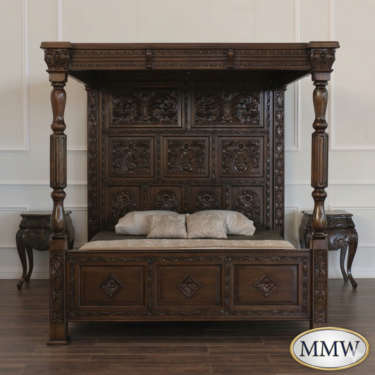 3pc Ancestral Canopy Bed room set