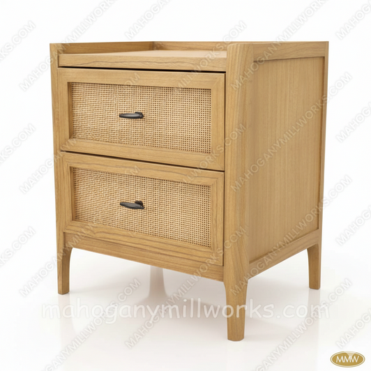 Chic Weathered Bali Nightstand