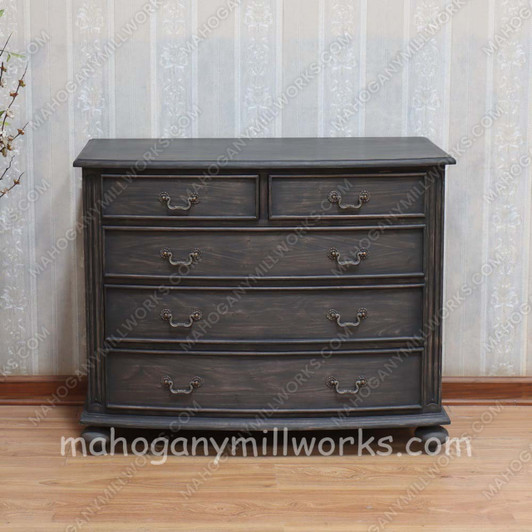 Charcoal Safari 5 Drawers Chest