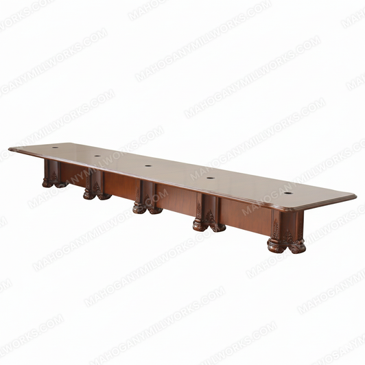 24ft Walnut Executive Conference Room Table