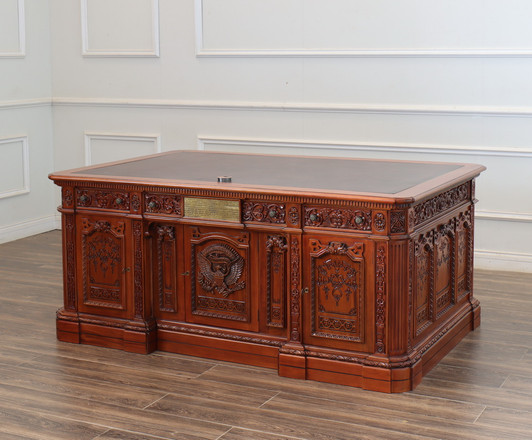 6ft Custom Natural Mahogany Resolute Desk