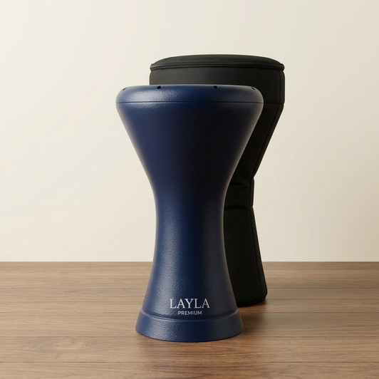 IN STOCK | LAYLA 9" Elite Pro Navy Blue Sombaty Darbuka