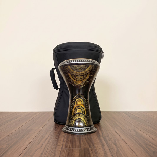 MADE TO ORDER | LAYLA Darbuka – Pro Black/Gold – C194