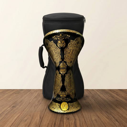 MADE TO ORDER | LAYLA Darbuka – Pro Black/Gold – C199