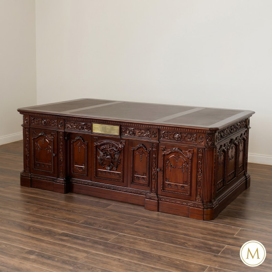 7ft Mahogany Resolute Desk Replica w/ 29" H Leg room
