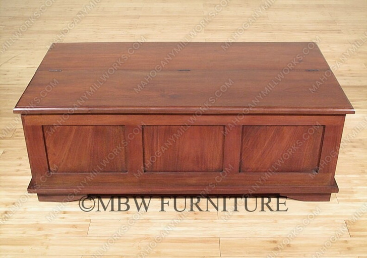 Distressed 12-Drawer Storage Coffee Table