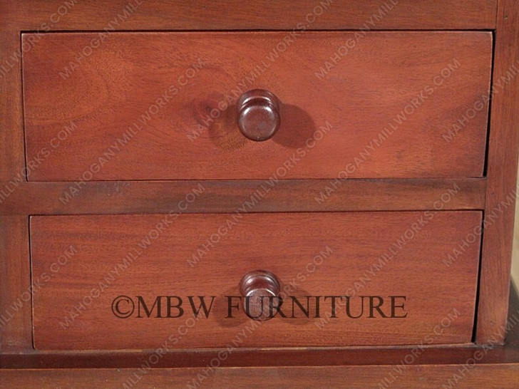 Distressed 12-Drawer Storage Coffee Table