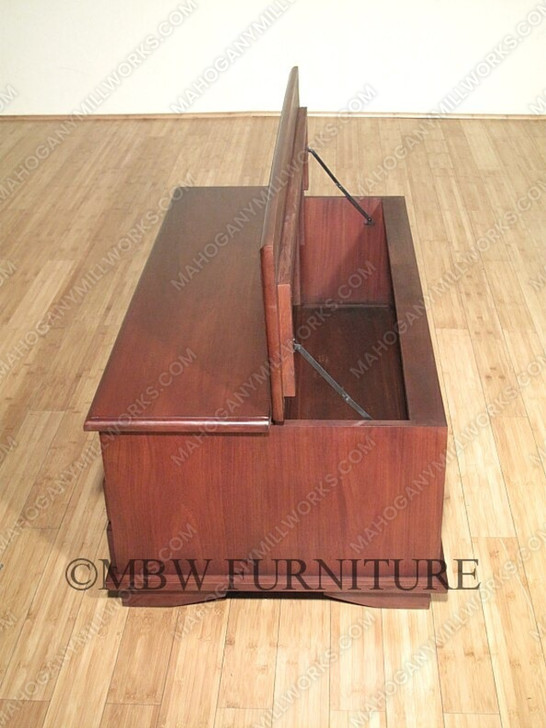 Distressed 12-Drawer Storage Coffee Table