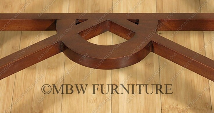 Solid Mahogany Carved Wall Console Table