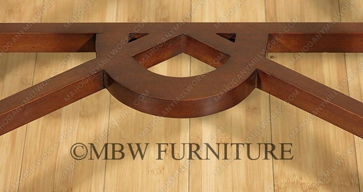 Solid Mahogany Carved Wall Console Table