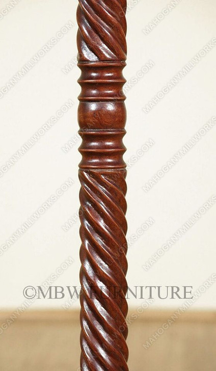Distressed Solid Mahogany Men's Clothes Valet Stand Rack w/ Hanger
